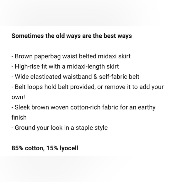 Disturbia Strega Tie Belt Midaxi Skirt - Picture 3 of 6